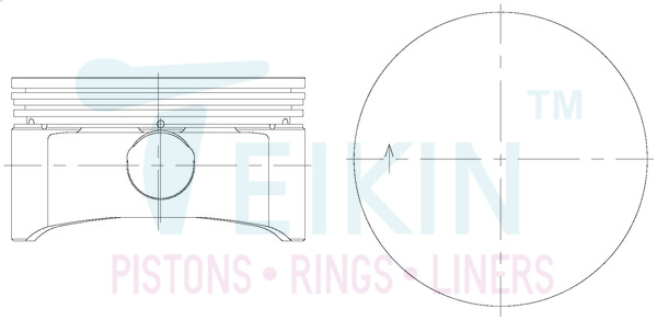 Поршень   56113.050   TEIKIN