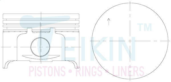 Поршень   70601.050   TEIKIN
