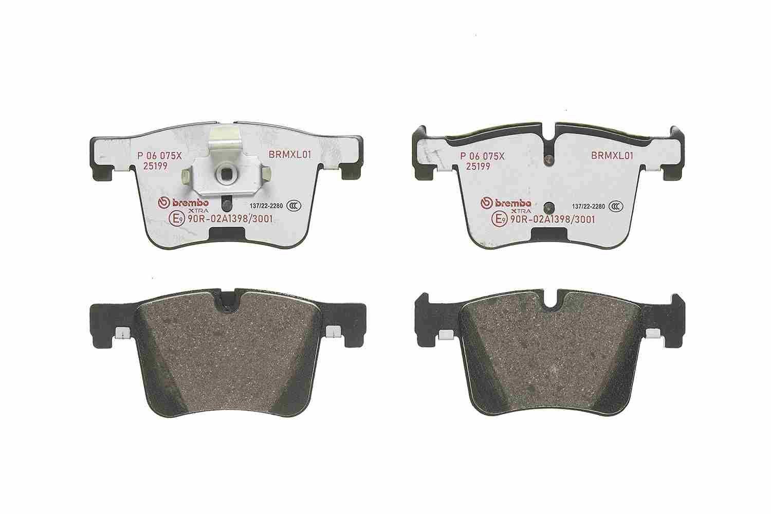 Комплект гальмівних накладок, дискове гальмо P 06 075X BREMBO #1