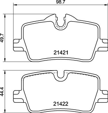 Комплект гальмівних накладок, дискове гальмо   P 06 113   BREMBO