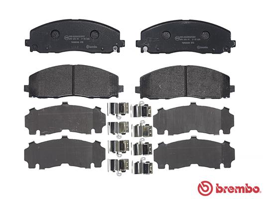 Комплект гальмівних накладок, дискове гальмо P 11 035 BREMBO #1