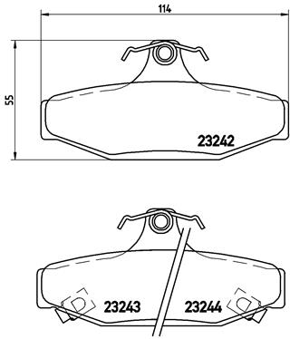 Комплект тормозных колодок, дисковый тормоз   P 15 004   BREMBO