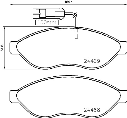 Комплект тормозных колодок, дисковый тормоз   P 23 143   BREMBO