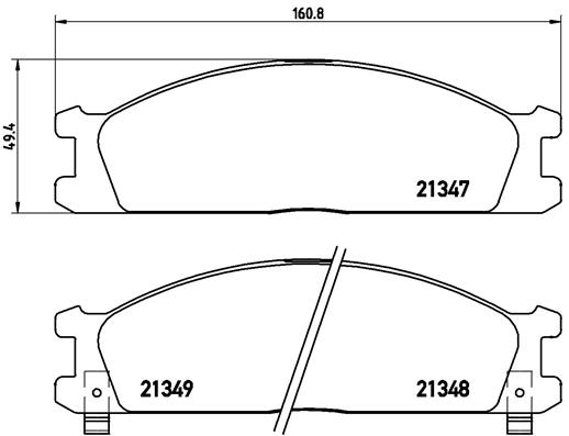 Комплект тормозных колодок, дисковый тормоз   P 24 026   BREMBO