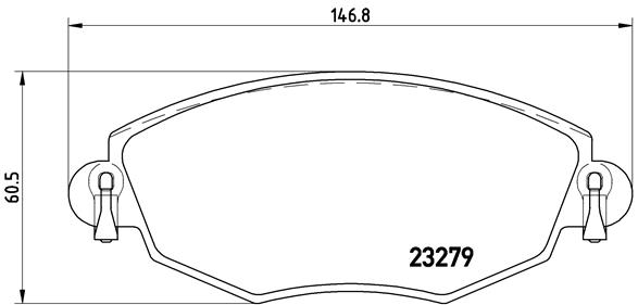 Комплект тормозных колодок, дисковый тормоз   P 24 060   BREMBO