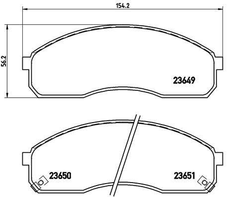 Комплект тормозных колодок, дисковый тормоз   P 30 012   BREMBO