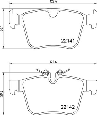 Комплект тормозных колодок, дисковый тормоз   P 36 037   BREMBO