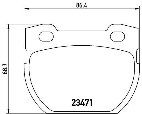 Комплект тормозных колодок, дисковый тормоз   P 44 006   BREMBO