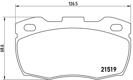 Комплект тормозных колодок, дисковый тормоз   P 44 015   BREMBO