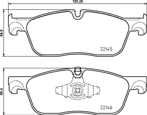 Комплект тормозных колодок, дисковый тормоз   P 44 026   BREMBO