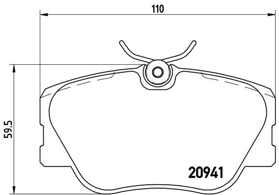 Комплект тормозных колодок, дисковый тормоз   P 50 008   BREMBO