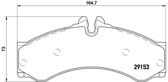 Комплект тормозных колодок, дисковый тормоз   P 50 028   BREMBO