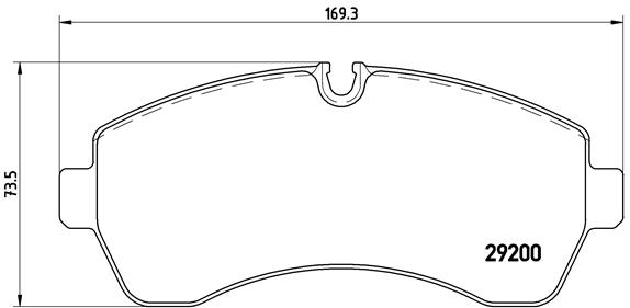 Комплект тормозных колодок, дисковый тормоз   P 50 059   BREMBO