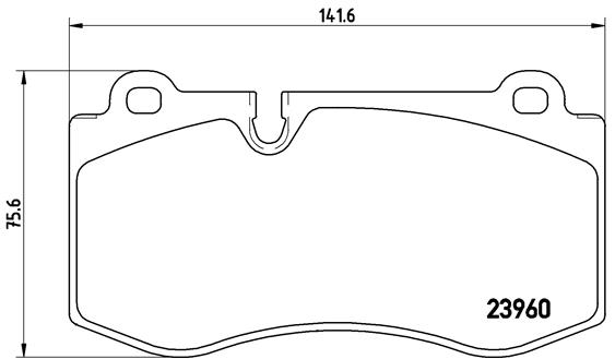 Комплект тормозных колодок, дисковый тормоз   P 50 074   BREMBO