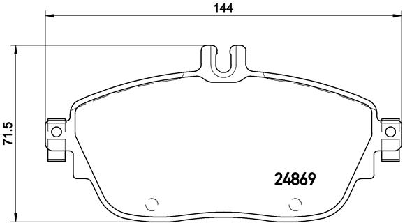 Комплект тормозных колодок, дисковый тормоз   P 50 093   BREMBO