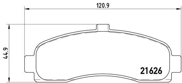 Комплект тормозных колодок, дисковый тормоз   P 56 031   BREMBO