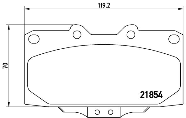 Комплект тормозных колодок, дисковый тормоз   P 56 034   BREMBO