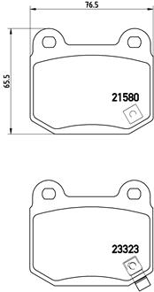 Комплект гальмівних накладок, дискове гальмо   P 56 048   BREMBO