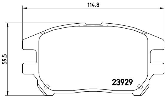 Комплект тормозных колодок, дисковый тормоз   P 56 050   BREMBO