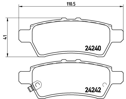 Комплект тормозных колодок, дисковый тормоз   P 56 060   BREMBO