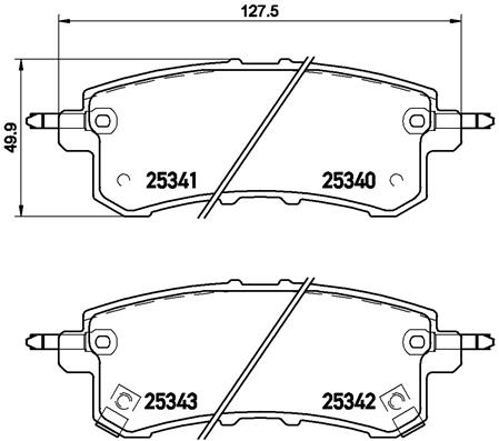 Комплект тормозных колодок, дисковый тормоз   P 56 082   BREMBO