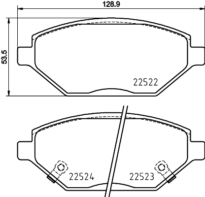 Комплект тормозных колодок, дисковый тормоз   P 59 093   BREMBO