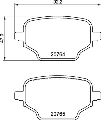 Комплект тормозных колодок, дисковый тормоз   P 59 098   BREMBO