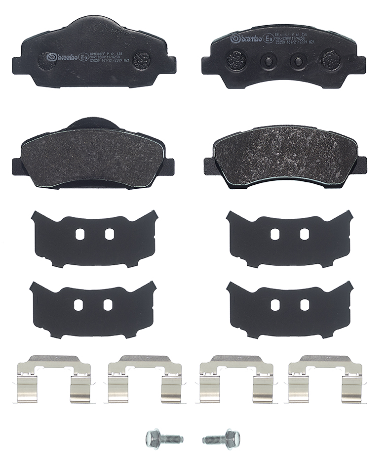 Комплект гальмівних накладок, дискове гальмо P 61 138 BREMBO #1
