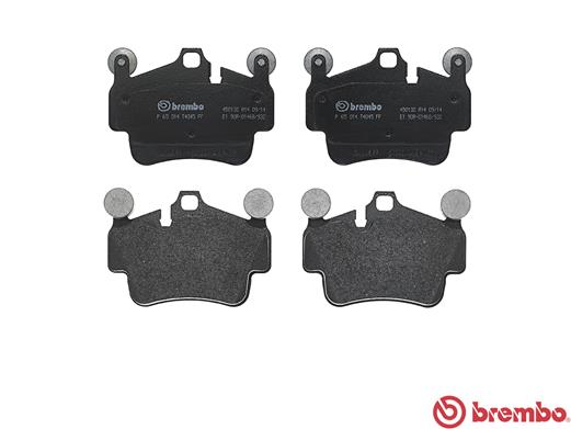 Комплект гальмівних накладок, дискове гальмо P 65 014 BREMBO #1