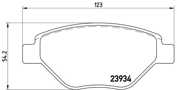 Комплект гальмівних накладок, дискове гальмо, BREMBO P 68 031 Комплект гальмівних накладок, дискове гальмо, BREMBO P 68 031