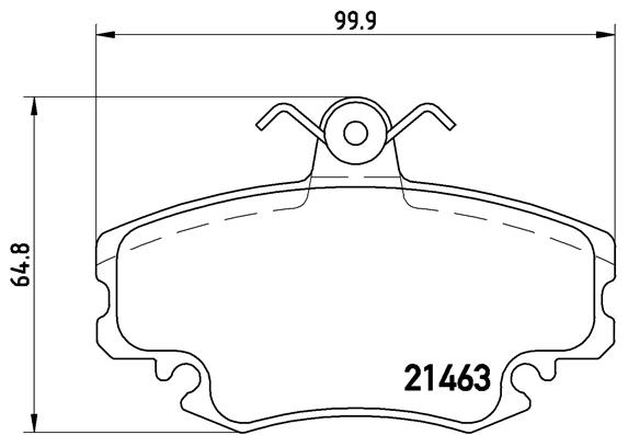 Комплект тормозных колодок, дисковый тормоз   P 68 038   BREMBO