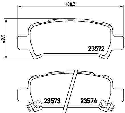 Комплект тормозных колодок, дисковый тормоз   P 78 011   BREMBO