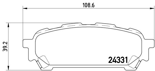 Комплект тормозных колодок, дисковый тормоз   P 78 014   BREMBO