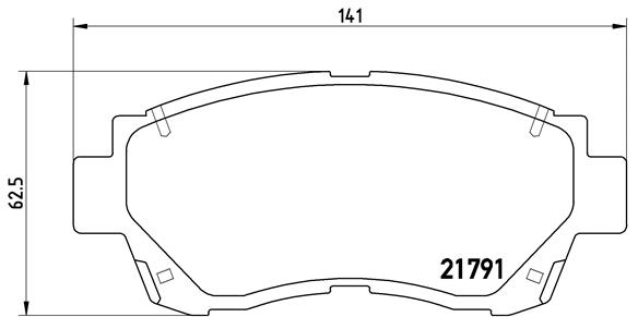 Комплект тормозных колодок, дисковый тормоз   P 83 027   BREMBO