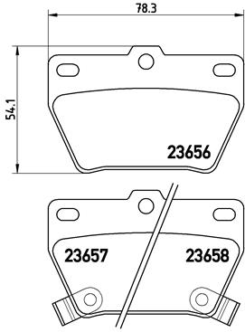 Комплект тормозных колодок, дисковый тормоз   P 83 057   BREMBO