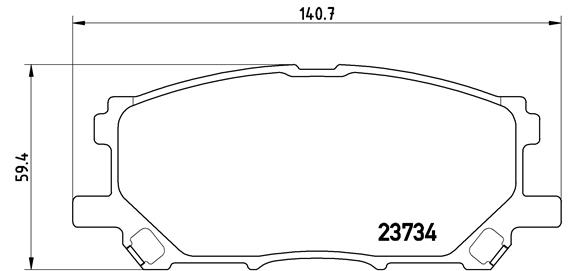 Комплект тормозных колодок, дисковый тормоз   P 83 067   BREMBO