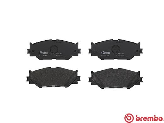 Комплект гальмівних накладок, дискове гальмо P 83 074 BREMBO #1