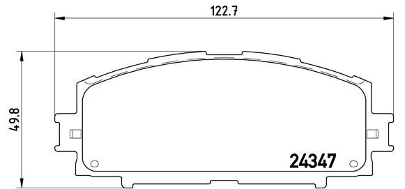 Комплект тормозных колодок, дисковый тормоз   P 83 086   BREMBO