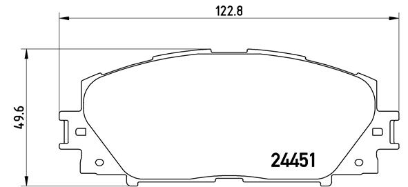 Комплект тормозных колодок, дисковый тормоз   P 83 106   BREMBO