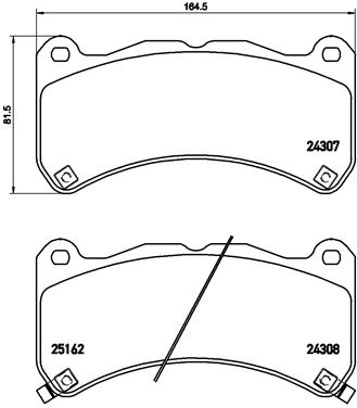 Комплект тормозных колодок, дисковый тормоз   P 83 146   BREMBO