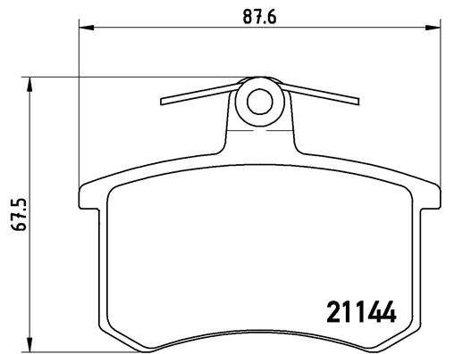 Комплект тормозных колодок, дисковый тормоз   P 85 013   BREMBO