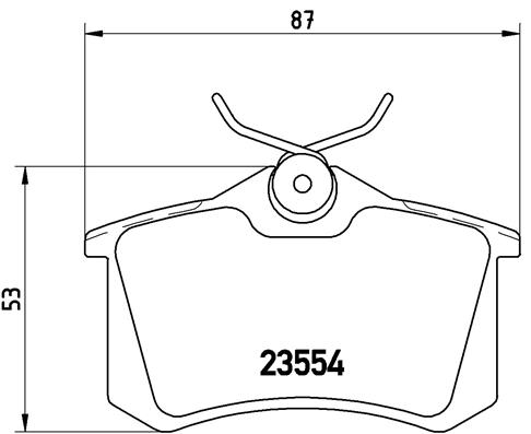 Комплект тормозных колодок, дисковый тормоз   P 85 017   BREMBO