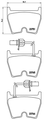 Комплект тормозных колодок, дисковый тормоз   P 85 078   BREMBO