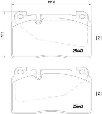 Комплект тормозных колодок, дисковый тормоз   P 85 123   BREMBO