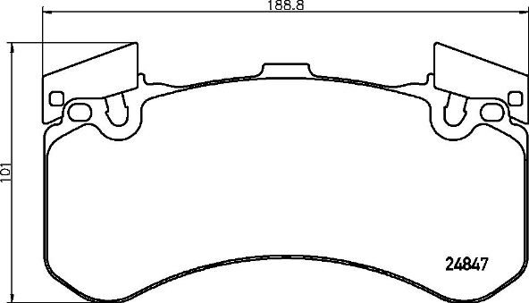 Комплект тормозных колодок, дисковый тормоз   P 85 136   BREMBO