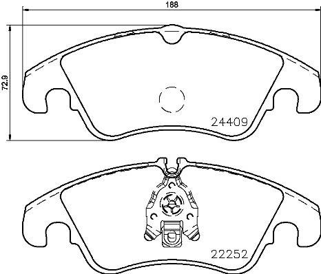 Комплект тормозных колодок, дисковый тормоз   P 85 145   BREMBO