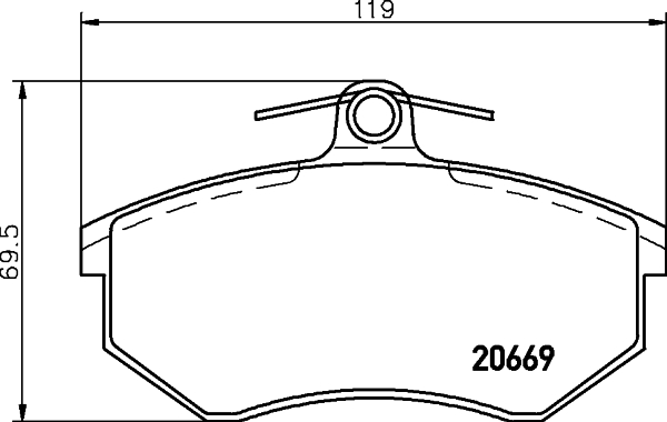 Комплект тормозных колодок, дисковый тормоз   P 99 026   BREMBO