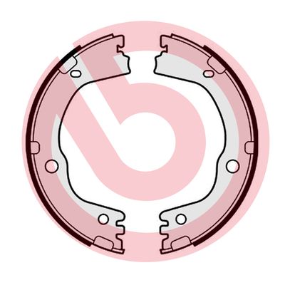 Комплект гальмівних колодок, стоянкове гальмо   S 30 543   BREMBO