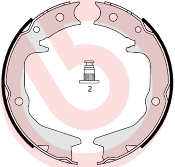 Комплект тормозных колодок, стояночная тормозная система   S 54 519   BREMBO