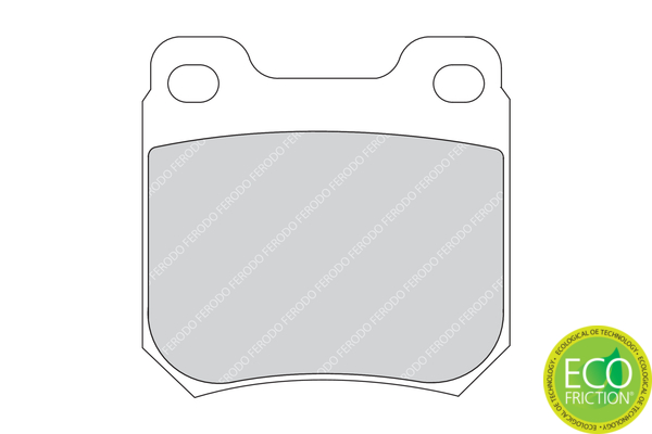 Комплект гальмівних накладок, дискове гальмо FDB1117 FERODO #1